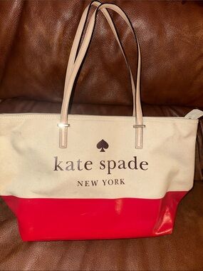 Kate Spade Bags | Kate Spade New York Lott Street Francis Canvas Tote Bag